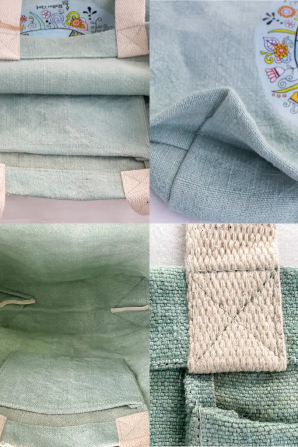 Jute Beach Bag "Wundervolle Welt"