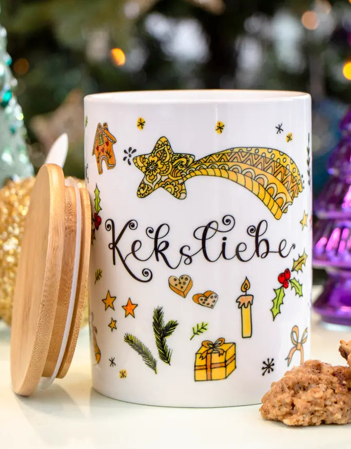 Keramikdose M "Keksliebe"