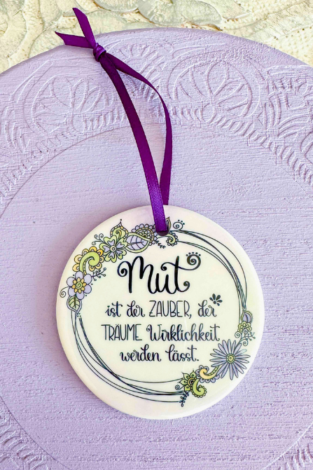 Keramikhänger "Mut"