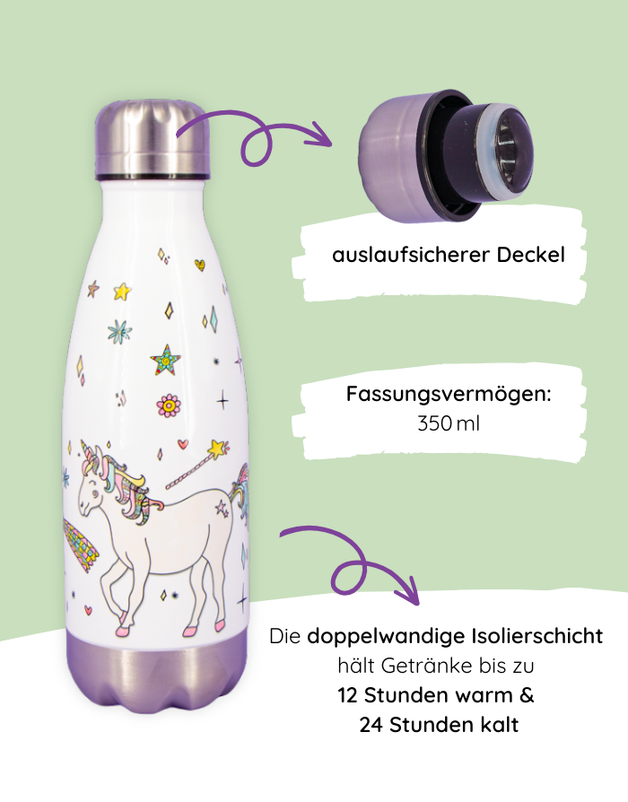 Kinder-Thermosflasche "Einhorn"