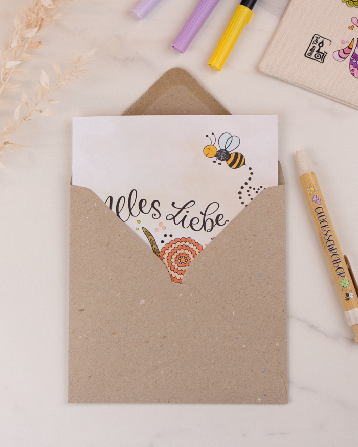 Klappkarte "Alles Liebe"