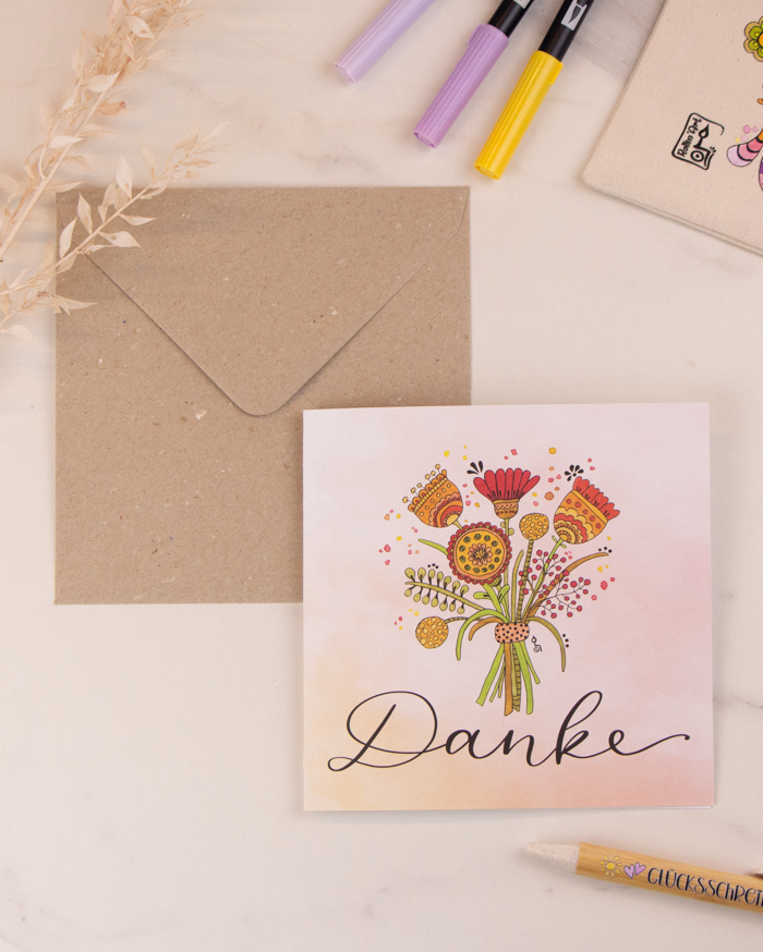 Klappkarte "Danke"