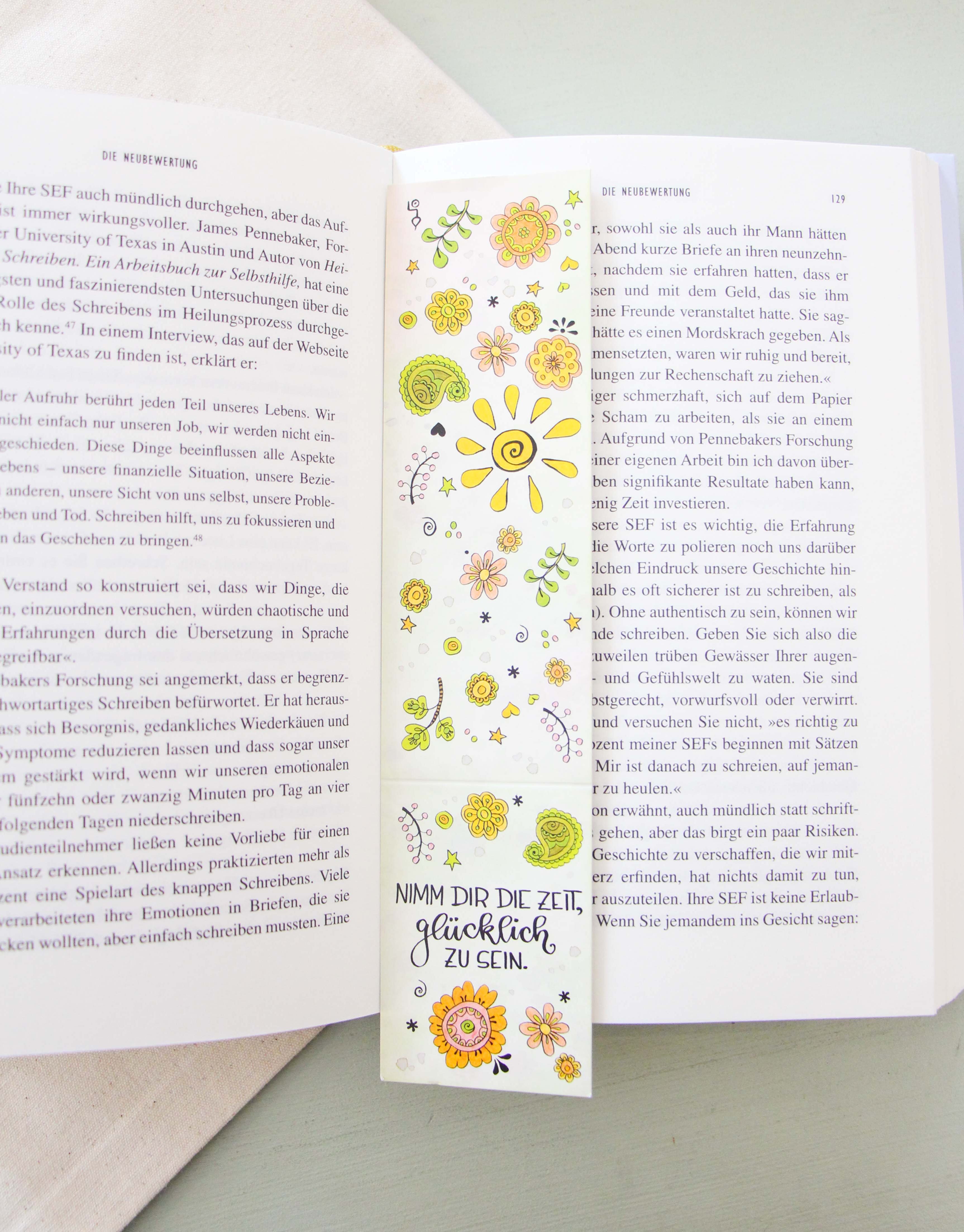 Lesezeichen "Nimm dir die Zeit"