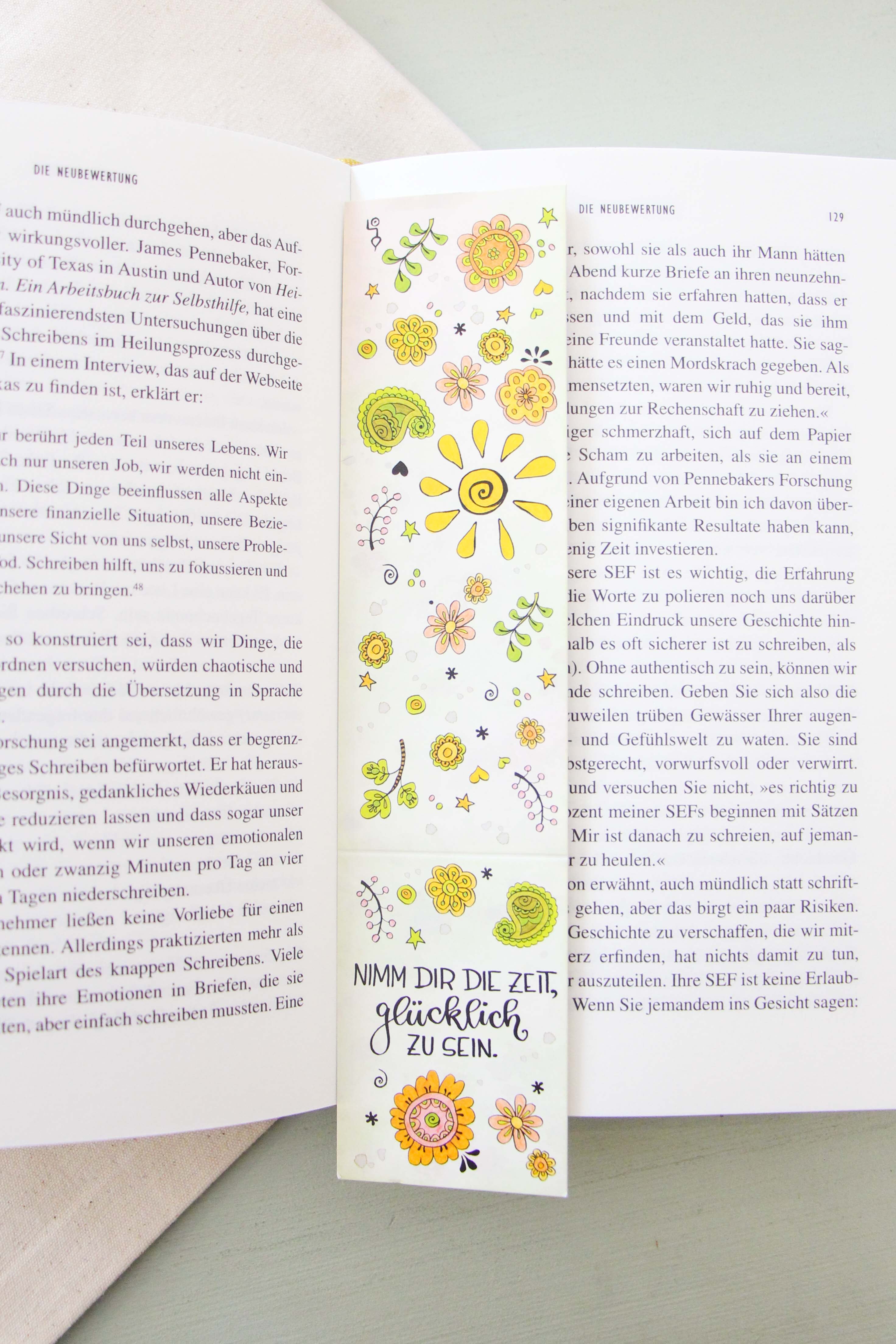 Lesezeichen "Nimm dir die Zeit"