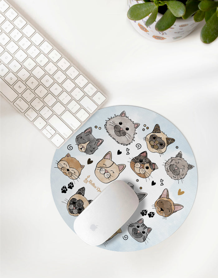 Mousepad "Glückskatzen"