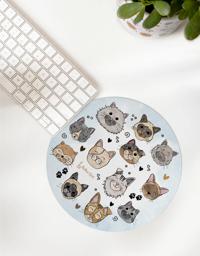 Mousepad "Glückskatzen"