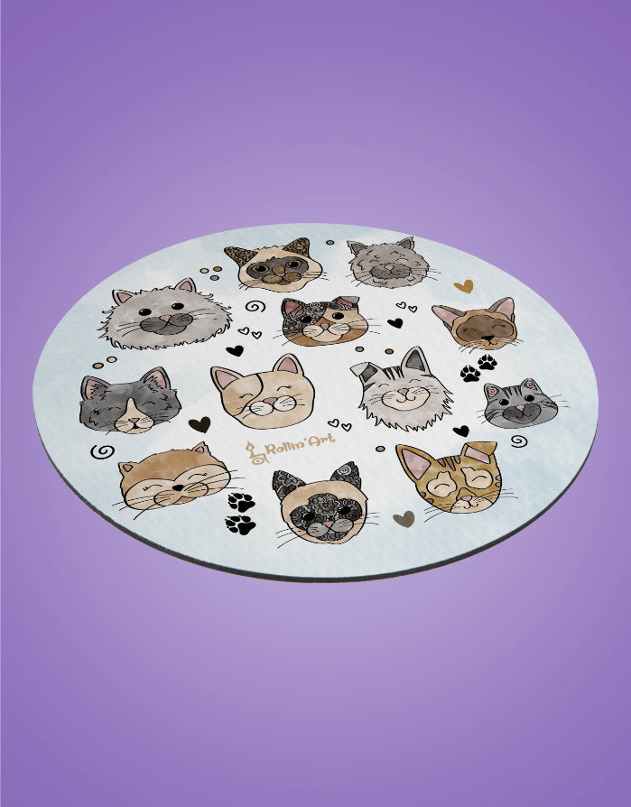 Mousepad "Glückskatzen"
