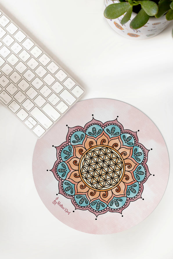 Mousepad "Lebensblume"