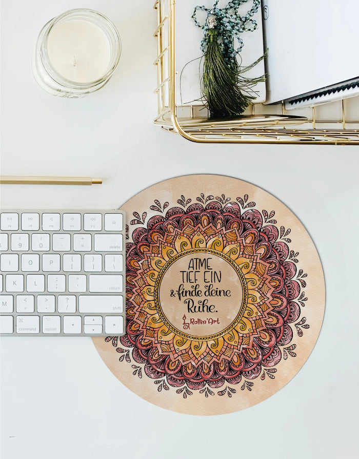 Mousepad "Mandala - Atme tief ein"