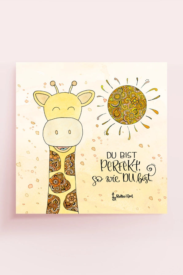 Poster „Du bist perfekt, so wie du bist“