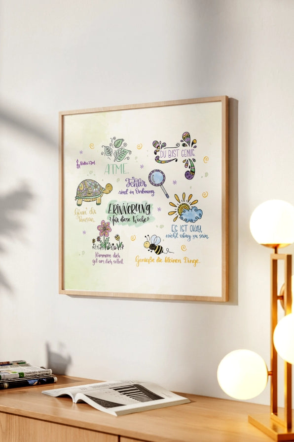 Poster „Kleine Erinnerungen für dich“