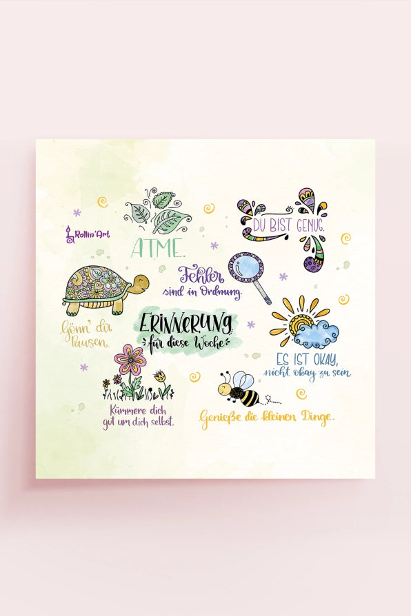 Poster „Kleine Erinnerungen für dich“
