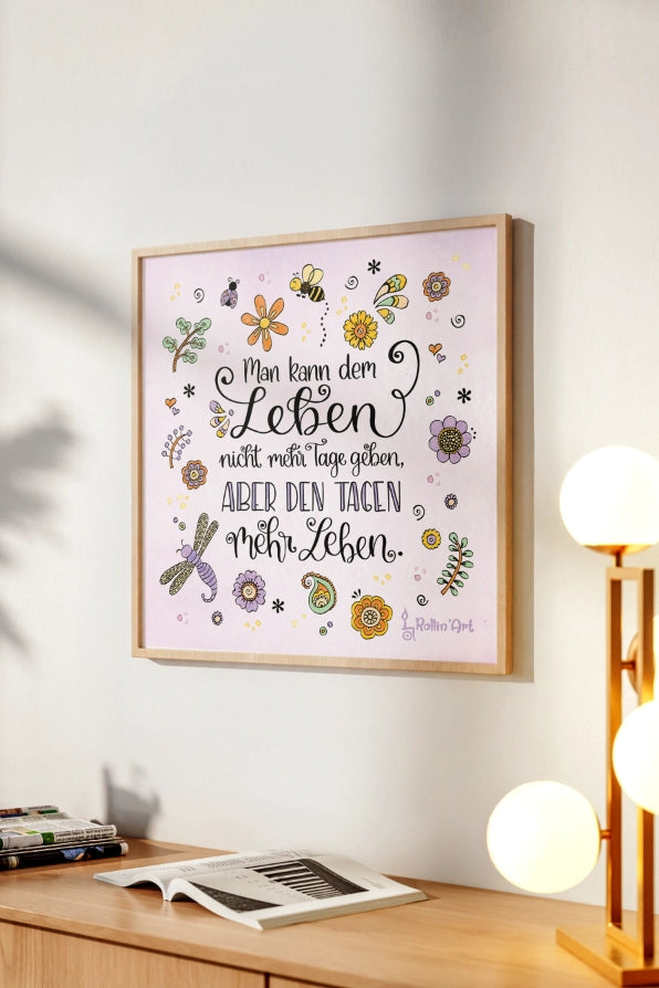 Poster „Mehr Leben für deine Tage“