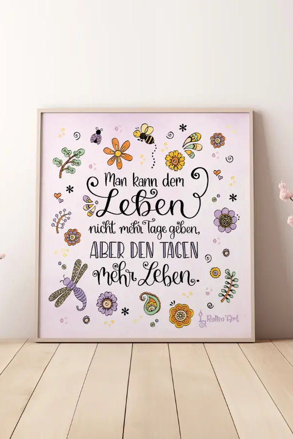 Poster „Mehr Leben für deine Tage“