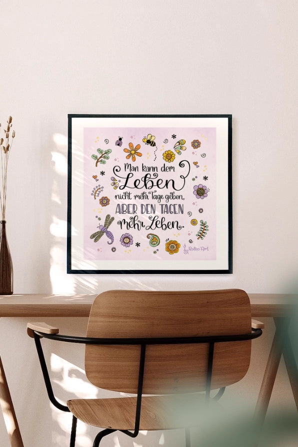 Poster „Mehr Leben für deine Tage“