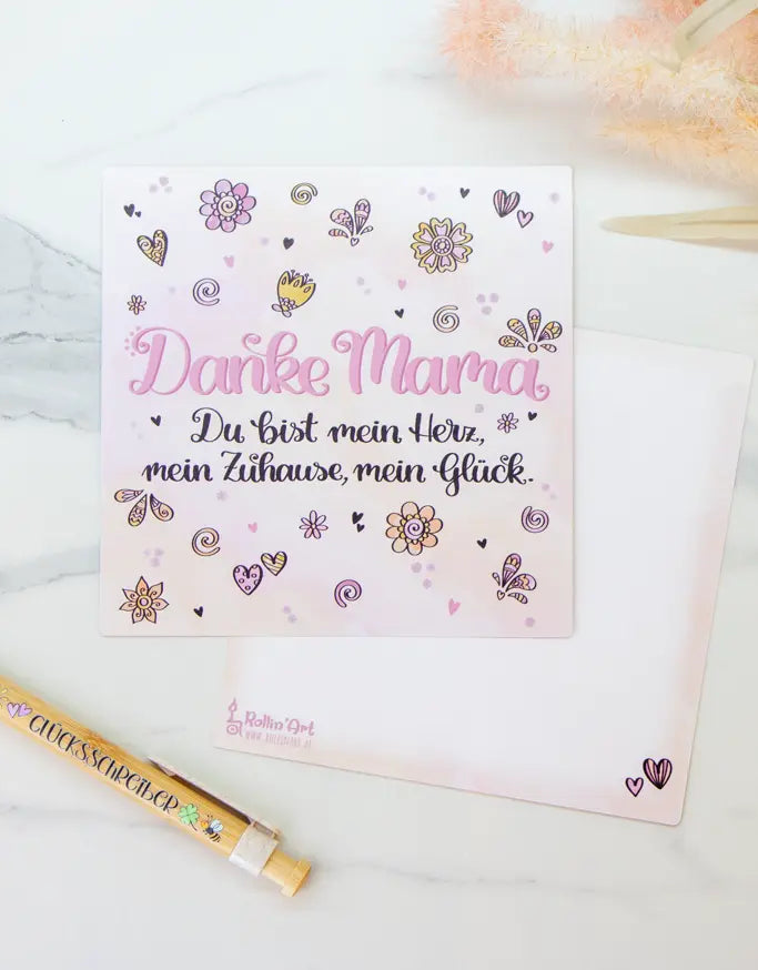 Postkarte "Danke Mama"
