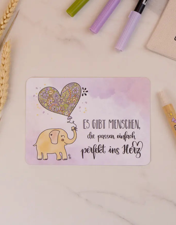Postkarte "Es gibt Menschen"
