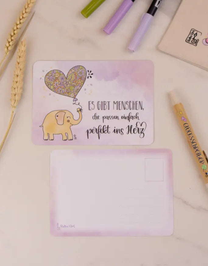 Postkarte "Es gibt Menschen"