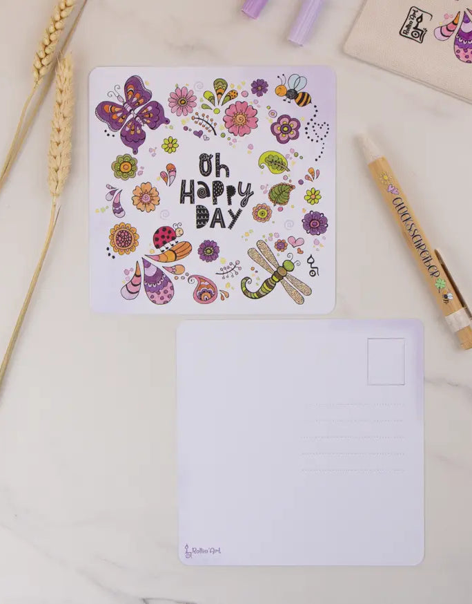 Postkarte "Oh happy day"