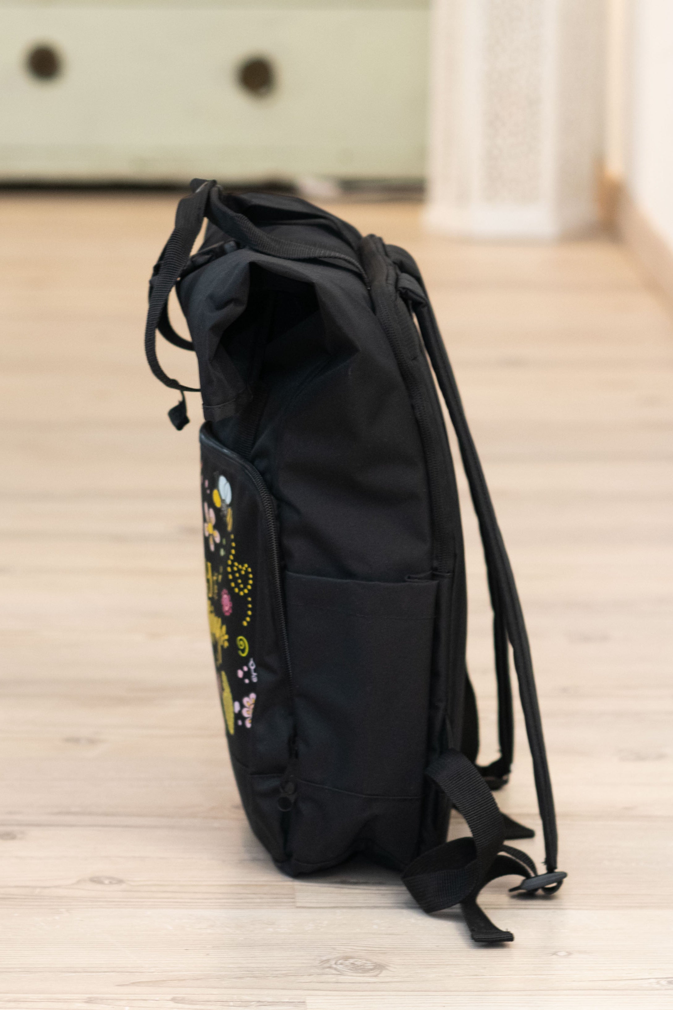 Rucksack groß Black „Enjoy the little things”