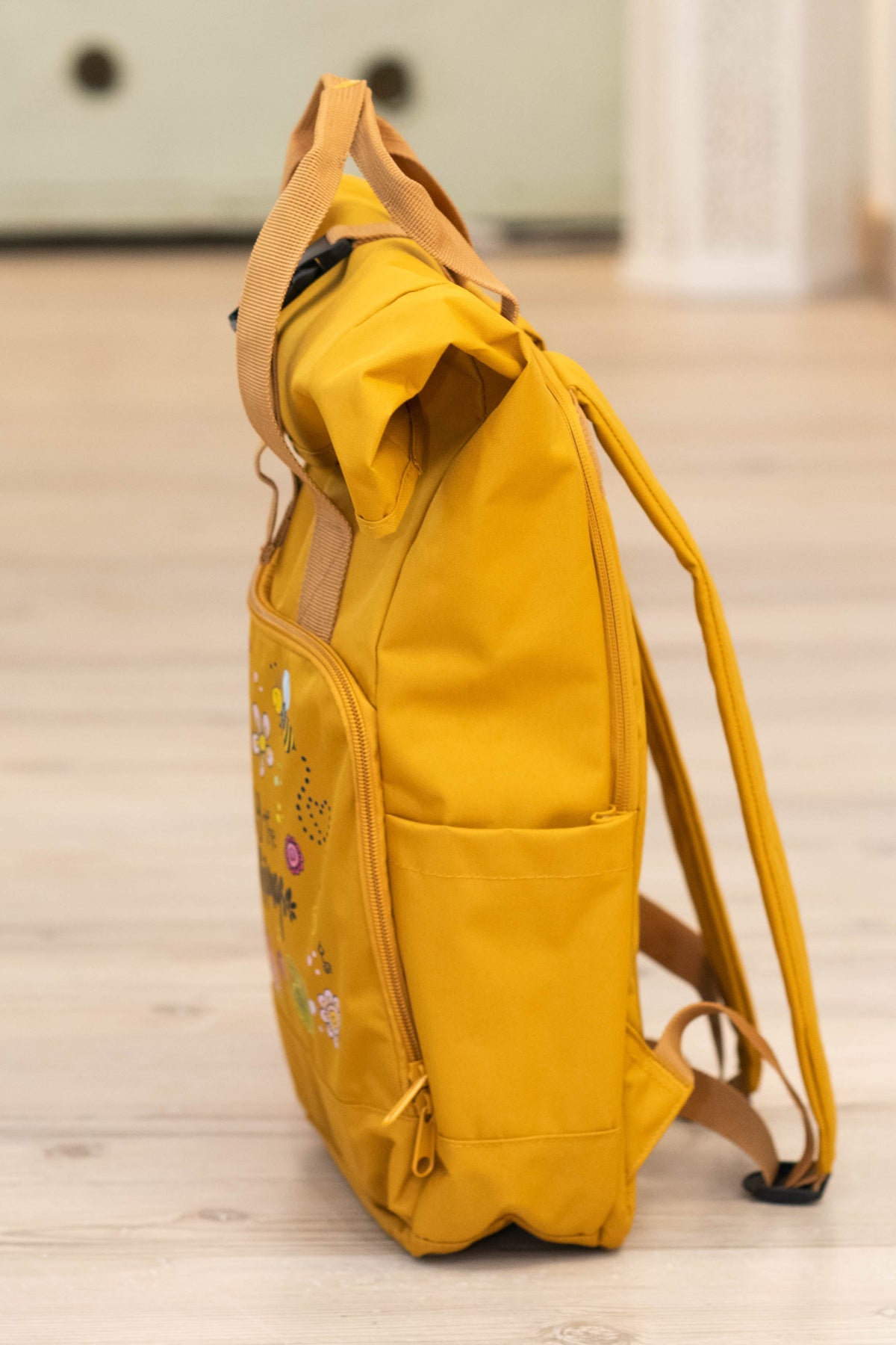 Rucksack groß Mustard “Enjoy the little things”