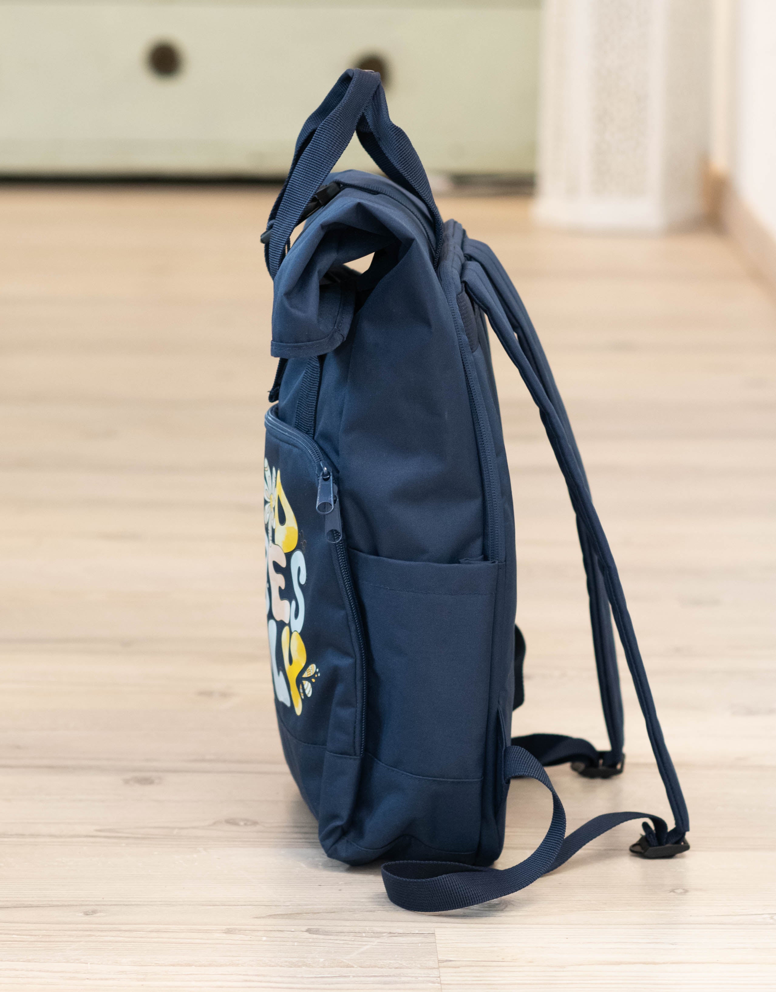 Rucksack groß Navy Dusk "Good vibes only”