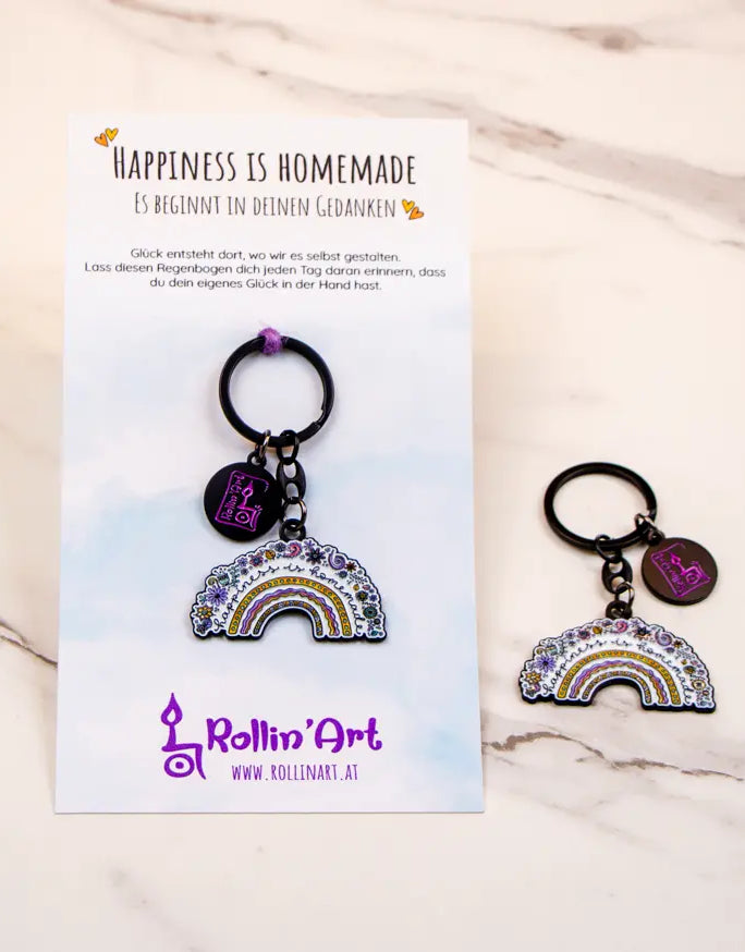 Schlüsselanhänger "Happiness is homemade"