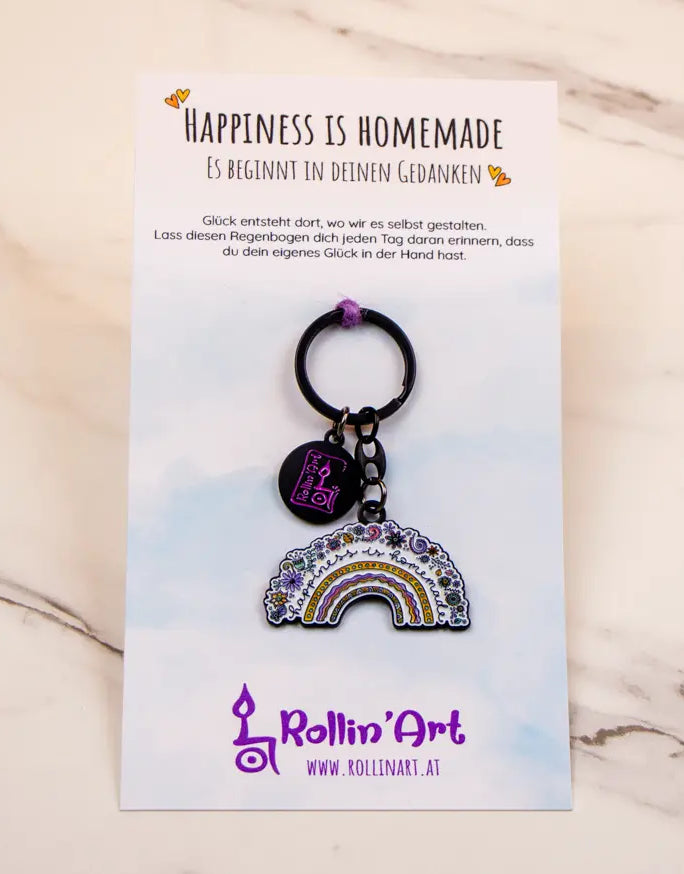 Schlüsselanhänger "Happiness is homemade"