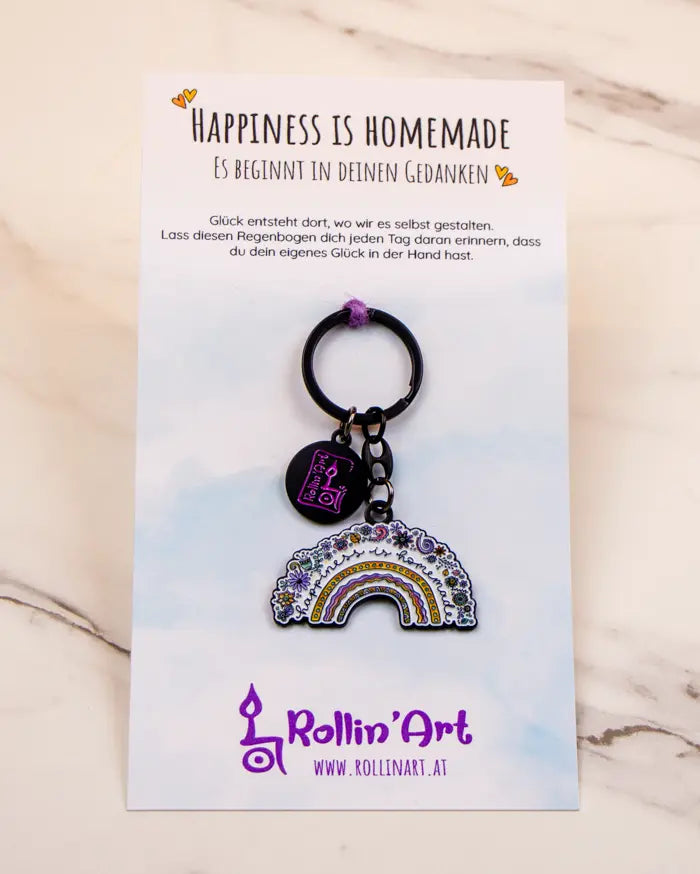 Schlüsselanhänger "Happiness is homemade"