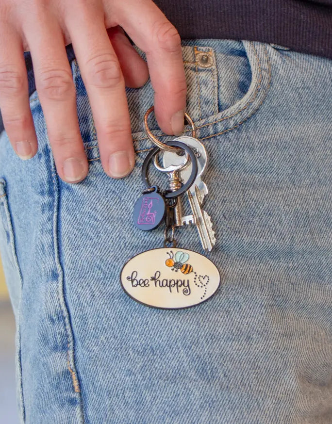 Schlüsselanhänger "Leichtigkeit & Freude"