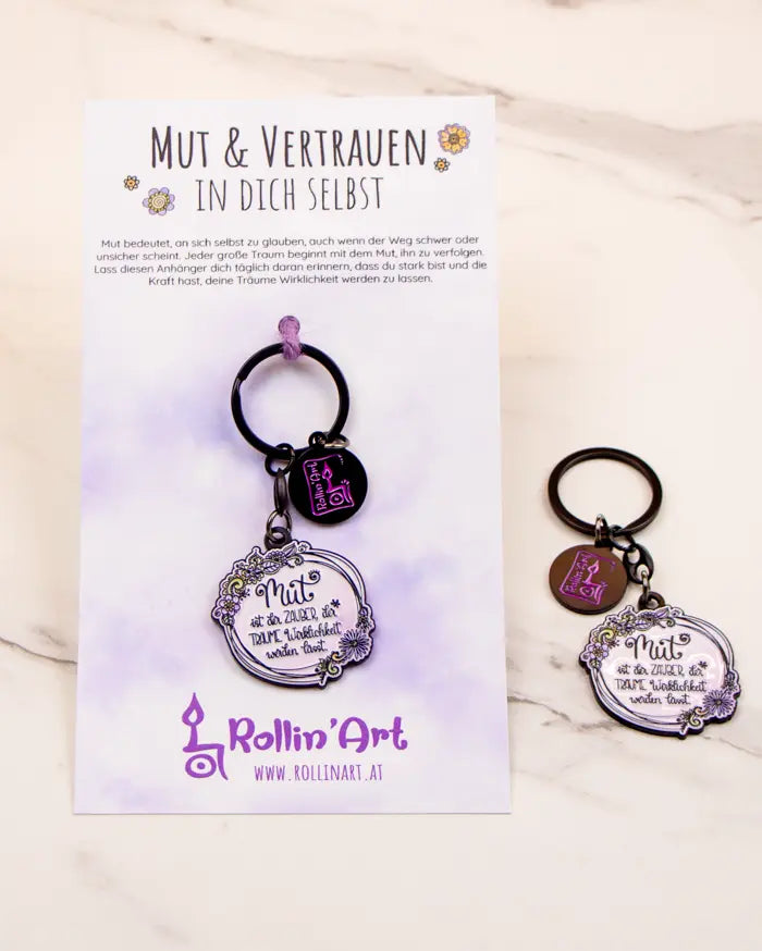 Schlüsselanhänger "Mut & Vertrauen in dich selbst"