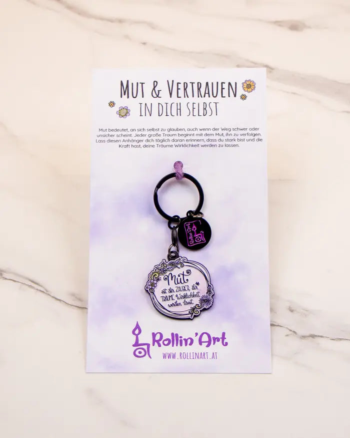 Schlüsselanhänger "Mut & Vertrauen in dich selbst"