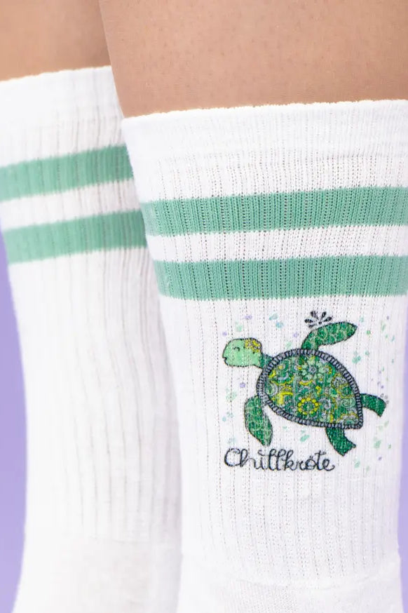 Socken "Chillkröte"