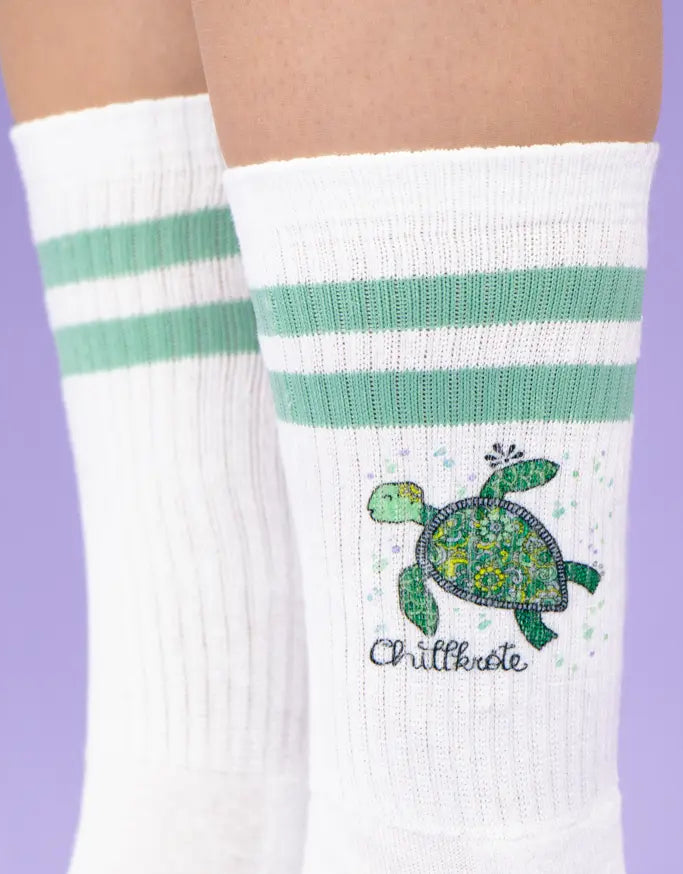 Socken "Chillkröte"