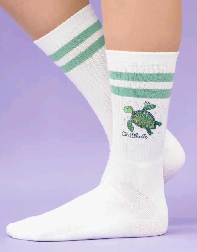 Socken "Chillkröte"