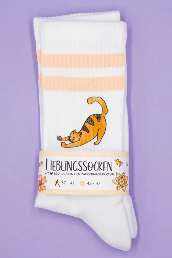 Socken "Glückskatze"