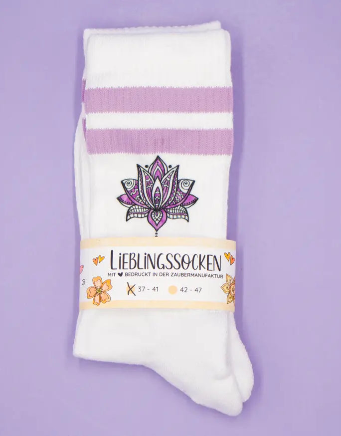 Socken "Lotusblüte"