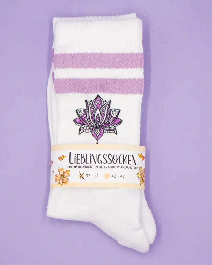 Socken "Lotusblüte"