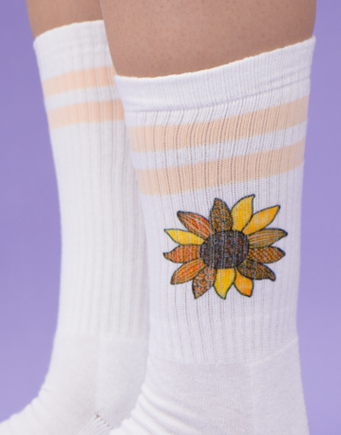 Socken "Sonnenblume"