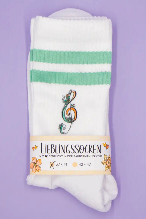 Socken "Violinschlüssel"