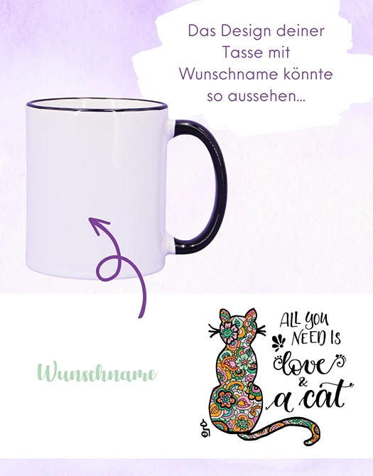 Tasse "All you need is ... cat"
