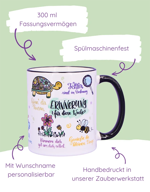 Tasse "Erinnerung für diese Woche"