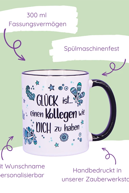 Tasse "Glück ist ... Kollege"
