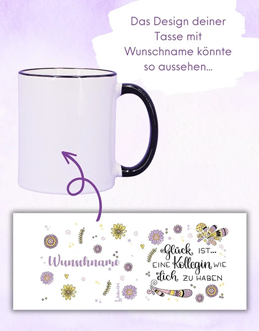 Tasse "Glück ist ... Kollegin"