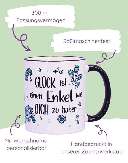 Tasse "Glück ist... Enkel"