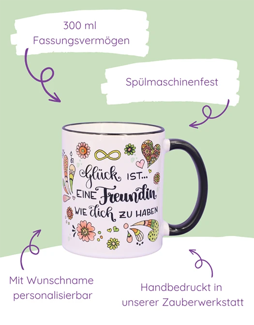 Tasse "Glück ist... Freundin"