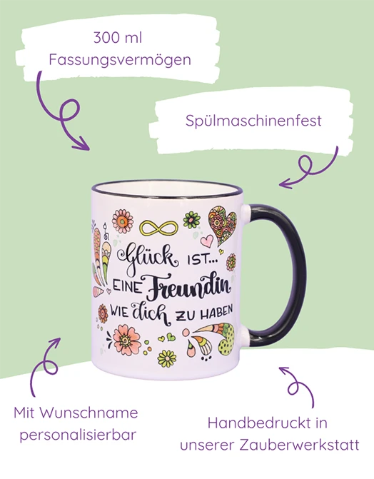 Tasse "Glück ist... Freundin"