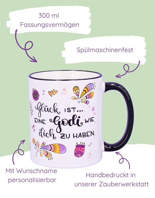 Tasse "Glück ist... Godi"