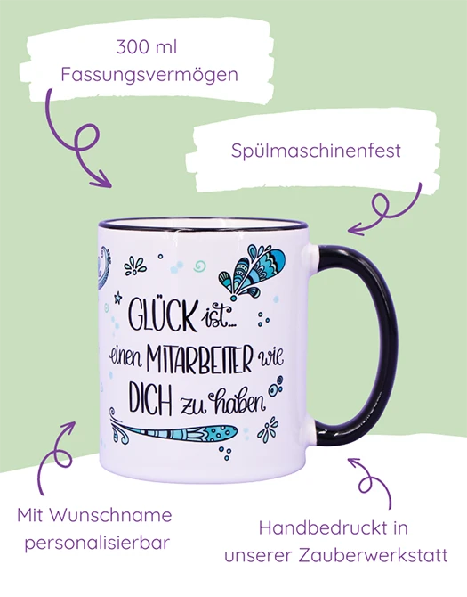 Tasse "Glück ist... Mitarbeiter"