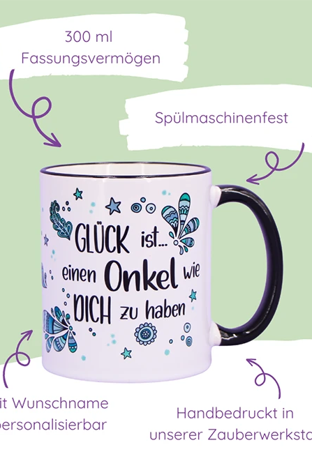 Tasse "Glück ist... Onkel"